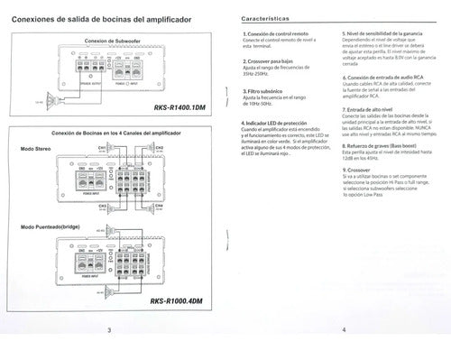Amplificador Mini 1 Canal 1400w Rms Rockseries Rks-r1400.1dm