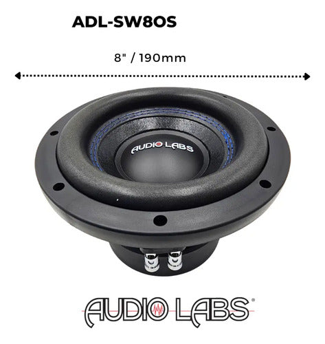 Subwoofer Open Show De 8 1000 Watts Audio Labs Adl-sw8os