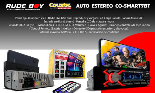 Coustic Mtx Co-smart7bt Estéreo 1 Din Bluetooth