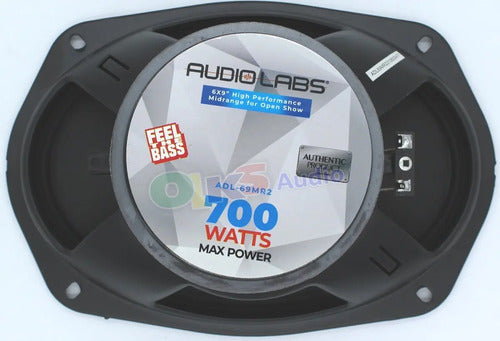 Par Medios Rangos 6x9 350w Rms Open Show Audiolabs Adl-69mr2