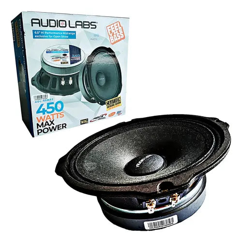 Medio Rango 6.5 Pulgadas Audio Labs Adl-65mr2 450 Watts Max Color Negro