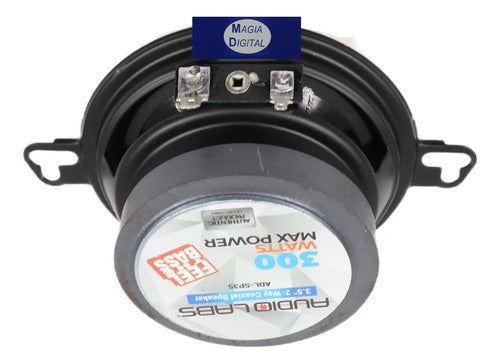 Bocinas 3.5pLG Audiolabs Adl-sp35 300 Watts 2 Vias Negro