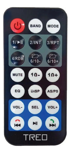 Estéreo 1 Din Pantalla Táctil Rgb Usb Bt Mp3 Treo Treof1ts