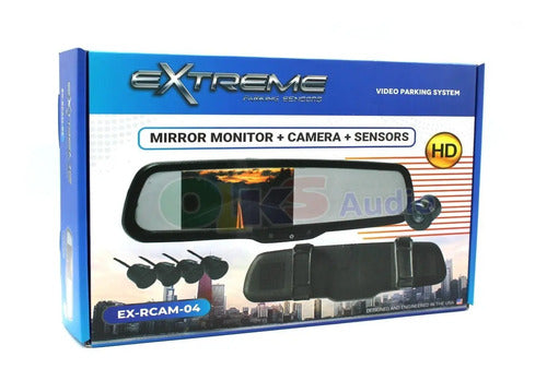 Retrovisor Monitor Cámara Sensores Revers Extreme Ex-rcam-04
