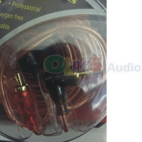 Cable Rca 45cm Mts Para Audio Libre De Oxigeno Krack Audio