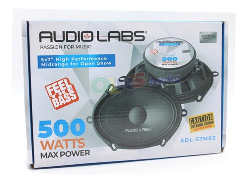 2 Medios Rangos De 5x7 250w Rms 500w Max Audiolabs Adl-57mr2