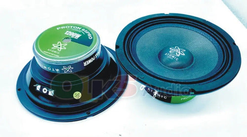 Set De Medios 6.5 2 Vías 300w. Rms Spl Atomic Proton65pro