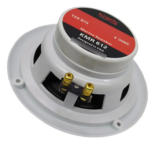 Par Bocinas Marinas 6  2 Vias 4 Ohms 120w Max Krack Kmr-612