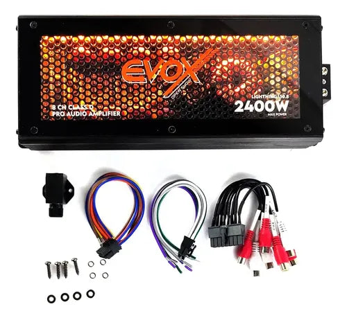 Amplificador 8 Canales Clase D Evox Lightning150.8 Led Negro
