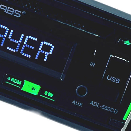 Autoestereo Cd Am Fm Bt Siri App 4rca 2v Audiolabs Adl-560cd