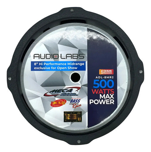 Medio Rango 8'' 250w. Rms 4 Ohm Open Show Audiolabs Adl-8mr2