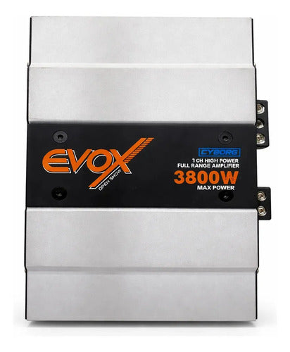 Amplificador Full Range 1 Canal Evox Cyborg 3800w Gris