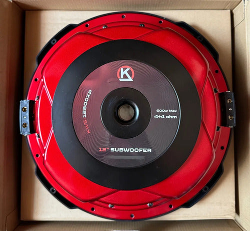 2 Subwoofer Plano De 12´´ 300w Rms 4+4 Ohm Krack Kws-12800xp