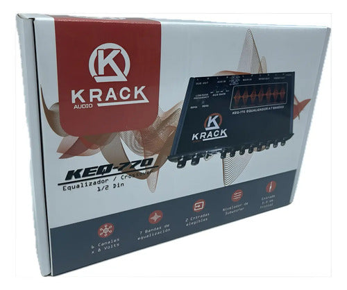 Ecualizador De 7 Bandas Crossover 6 Canales 8v Krack Keq-770