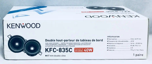 Par De Bocinas De 3.5 40 Watts Kenwood Kfc-835c 3 1/2 3.5'' Color Negro