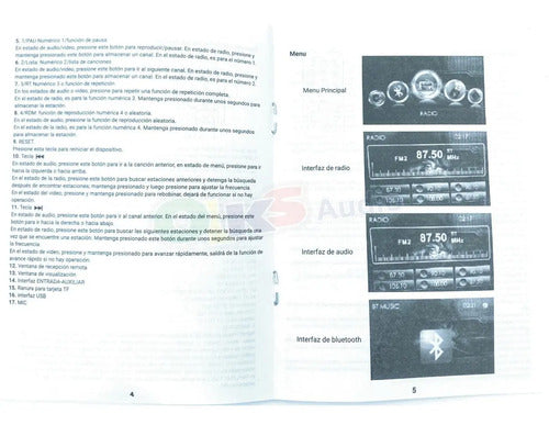 Autoestereo Pantalla Lcd Audio Labs 4 Pulgadas Adl-mp90 Spotify
