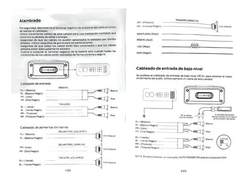 Amplificador Marino Mini 130w 4 Canales Monster Arc80.4 Plateado