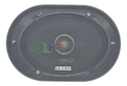 2 Medios Rangos De 5x7 Y 6x8 275w Rms Open Show Treo Tr-57mr Color Negro