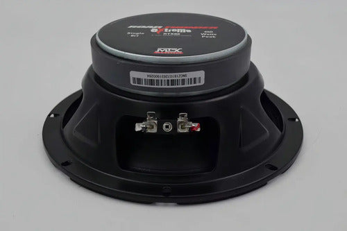 Medio Rango De 8'' 450w. 8 Ohm Spl Open Show Mtx Audio Rtx88 Color Negro Con Rojo