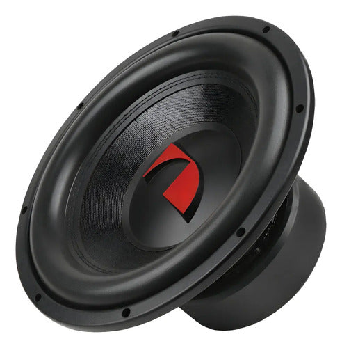 Subwoofer De 12 2 Ohms 600w Rms Nakamichi Nsw-z1206d2 Color Negro Con Rojo