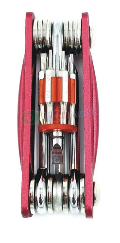 Desarmador Bolsillo Tipo Navaja 18 En 1 Easytool Et-dsa18n1