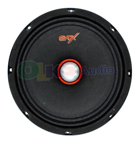 1 Medio Rango 8 400w Rms 8 Ohms Open Show Evox Storm Evx8mr Color Negro Con Naranja