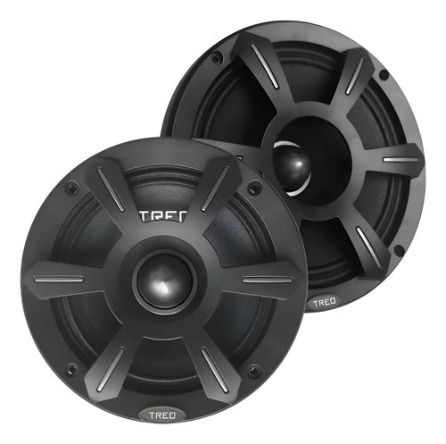 2 Medios D 8 Pulgadas Open Show 350w Rms 8 Ohms Treo Open8xr