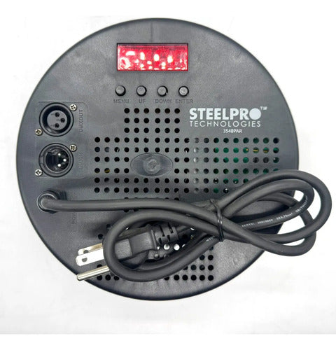 Cañon Par Led 54 X 3 Watt Rgb Ambar Dmx 512 Steelpro 354bpar