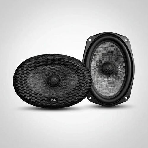 Bocinas 6x9 PLG Treo Music69 Fibra De Vidrio 4 Ohms 75w Rms Negro