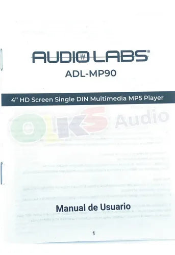 Autoestereo Pantalla Lcd Audio Labs 4 Pulgadas Adl-mp90 Spotify