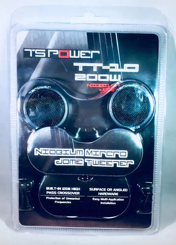Tweeter Niobium Ts Power Tt-10 200w Negro 1.25'' 4 Carro/camioneta
