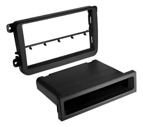 Frente Adaptador 1-2 Din Vw Bora Jetta A6 Vento Golf Tiguan
