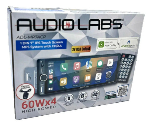 Estéreo 1 Din Pantalla 7 PLG Audio Labs Carplay Inalámbrico Negro