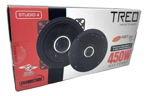 Par Bocinas Coaxiales De 4 2 Vias 450 Watts Max Treo Studio4