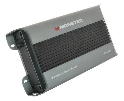 Amplificador Marino 1 Canal Monster Auto Arc1600.1 3200w Negro Plateado
