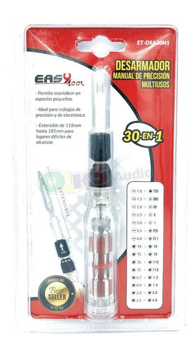 Desarmador Manual De Precisión 30 En 1 Easytool Et-dsa30n1
