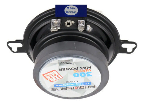 Bocinas 3.5pLG Audiolabs Adl-sp35 300 Watts 2 Vias Negro