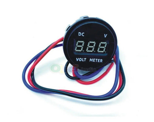 Voltimetro Medidor De Voltaje Digital Azul Rockseries Dv220b