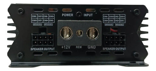 Amplificador 8 Canales Clase D Evox Lightning150.8 Led Negro