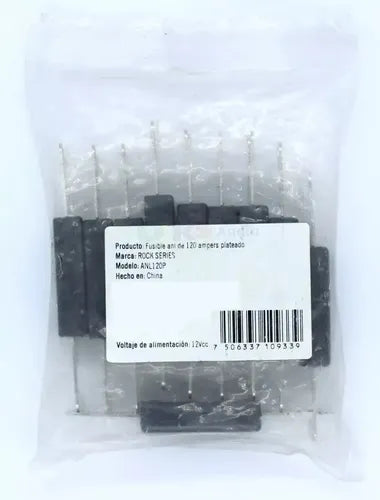 Paquete Con 10 Fusibles Anl De 120 Amper Rockseries Anl120p