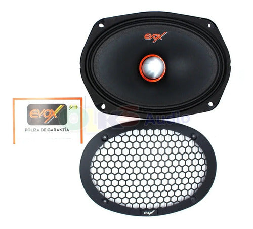 Medio Rango Evox 6x9 PuLG 400w / 800w 8 Omhs Evx69mr Color Negro