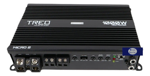 Amplificador Micro Clase D 2 Canales 125w @4ohms Treo Micro2