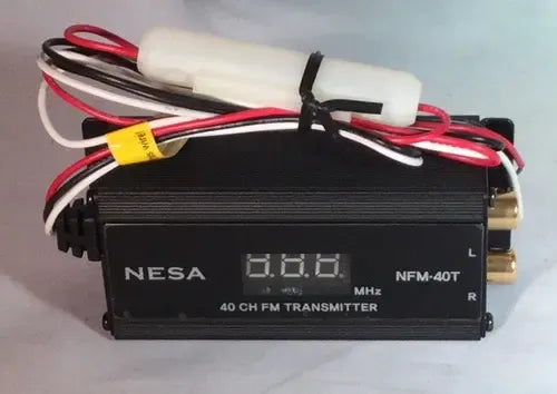 Modulador Fm Digital Inalámbrico Con 40 Canales Nesa Nfm-40t