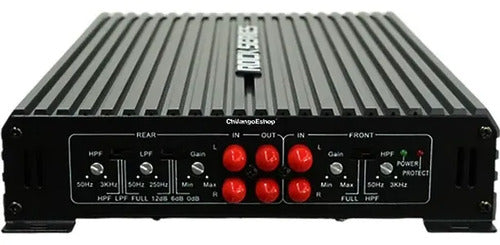 Amplificador De 4 Canales Clase A/b De 450 Watts Rms A 4 Ohm X 2, 1100 Watts Maximons Rock
