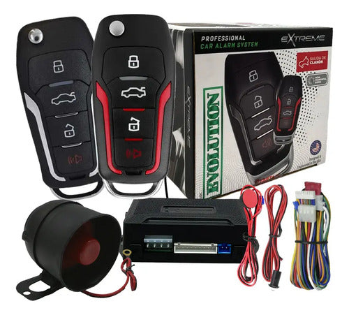 Alarma Automotriz 16 Funciones 2 Controles Extreme Evolution