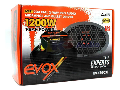 Medio Rango 6x9 300w Rms 8 Ohms Open Show Evox Acces Evx69cx