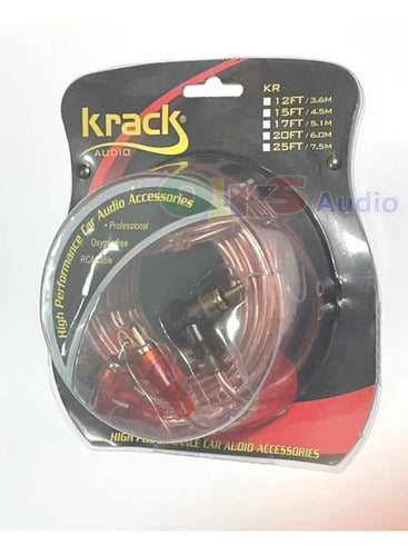 Cable Rca De 3mt. 2 Canales Libre De Oxigeno Krack Kr-10ft