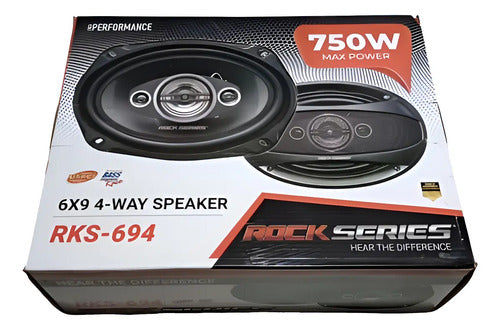 Par De Bocinas 6x9 De 4 Vias 850 Watts Rockseries Rks-n694