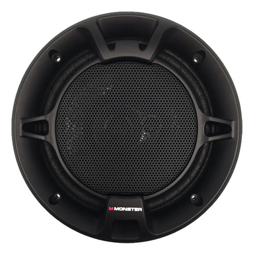 Bocinas Monster Full Range 3 Vías 6.5 Pulgadas 600w Sxd654la Negro