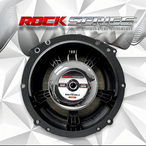 Set De Medios Plug & Play Vw Rock Series Rks-vw180.2 8 PLG